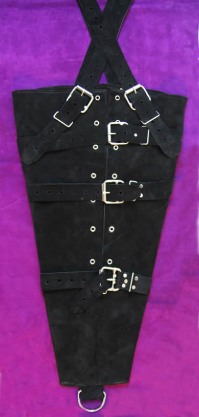 suede leather arm binder